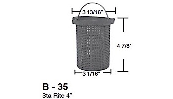 Aladdin Basket for Sta Rite 4in | B-35