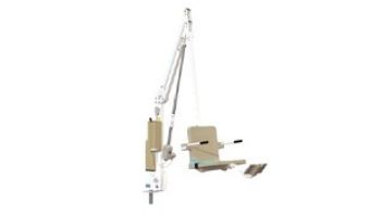 Aqua Creek Revolution XL Pool Lift | No Anchor | White Powder Coat with Gray Seat | F-REVXL-G