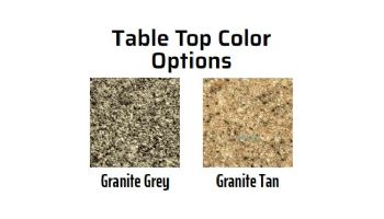 Global Pool Products 3-Seat Swim-Up Bar | Silver Vein Powder Coated Frame | Granite Gray Table Top | GPPOTE-3ST-SV
