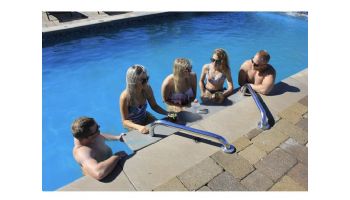 Global Pool Products 3-Seat Swim-Up Bar | Silver Vein Powder Coated Frame | Granite Gray Table Top | GPPOTE-3ST-SV