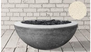 Prism Hardscapes Moderno 2 Fire Pit Bowl | Natural Gas | Ultra White | PH-401-5NG