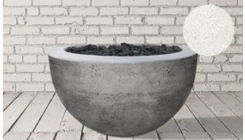 Prism Hardscapes Moderno 3 Fire Pit Bowl | Natural Gas | Ultra White | PH-402-5NG