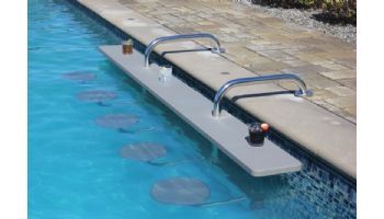 Global Pool Products 5-Seat Swim-Up Bar Top | Copper Vein Powder Coated Frame - Tan Top | GPPOTE-5ST-CV-S