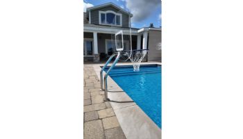 Global Pool Products X2 Basketball Set | 17.5" Anchor Spacing | Dual Pole with Net & Ball | Silver Vein Frame | No Anchors | GPP-X2BB-SV