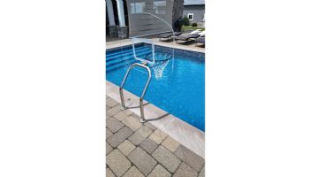 Global Pool Products X2 Basketball Set | 17.5" Anchor Spacing | Dual Pole with Net & Ball | Silver Vein Frame | No Anchors | GPP-X2BB-SV