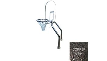 Global Pool Products X2 Basketball Set | 17.5" Anchor Spacing | Dual Pole with Net & Ball | Copper Vein Frame | No Anchors | GPP-X2BB-CV