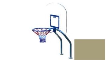 Global Pool Products X2 Basketball Set | 17.5_quot; Anchor Spacing | Dual Pole with Net _ Ball | Sand Frame | No Anchors | GPP-X2BB-SD