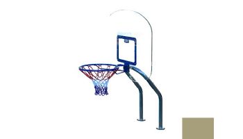 Global Pool Products X2 Basketball Set | 16" Anchor Spacing | Dual Pole with Net & Ball | Sand Frame | No Anchors | GPP-X2BB16-SD