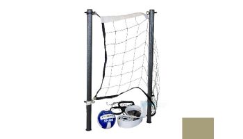 Global Pool Products Volleyball Set | 16' Net & Ball | Sand Poles | No Anchors | GPPOTE-VBS16-SD
