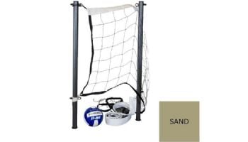 Global Pool Products Volleyball Set | 20' Net & Ball | Sand Poles | No Anchors | GPPOTE-VBS20-SD