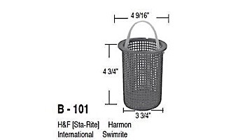 Aladdin Basket for Sta-Rite, Harmon, International | B-101