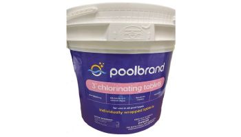 Pool Brand 3" Trichlor Wrap Tabs  | 25 lbs | CLC12002133