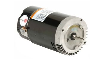 Replacement C-Flanged Keyed & Threaded Shaft Pool Motor | 1HP 115/208-230V 56C | Premium Energy Efficient | ASB653