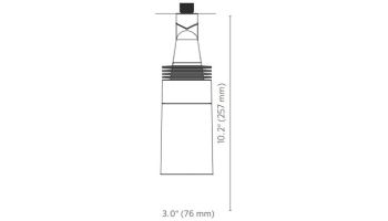 FX Luminaire DE LED Down Light | Bronze Metallic | Zone Dimming with Color | 4 Straight Shroud | DEZDCSSBZ