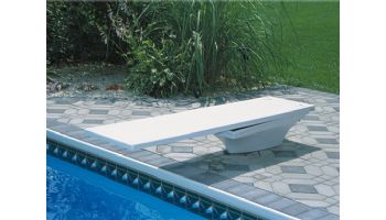 SR Smith Flyte-Deck II Stand and Fibre-Dive Board Complete | 10' Pewter Gray with Pewter Gray Matching Tread | 68-209-74020T