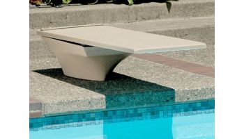 SR Smith Flyte-Deck II Stand and Fibre-Dive Board Complete | 10' Pewter Gray with Pewter Gray Matching Tread | 68-209-74020T