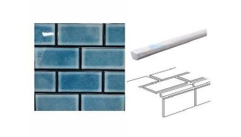 Cepac Tile Continental Subway 9/16" x 6" Jolly Piece Bead Tile | Pacific Blue | COS-10-BEAD