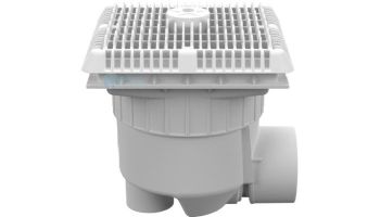 Aquastar 9 Square Wave Suction Outlet Cover with 3 Socket and 4 Spigot | White | WAV9WR101SSB