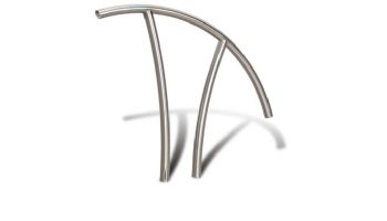 SR Smith Artisan Series Hand Rail Single | .065 Thickness 304 Stainless Steel 1.90" OD | Powder Coated Pearl White | ART-1001S-PW