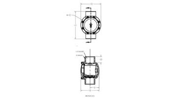 AquaStar FlowStar CPVC Check Valve | 1.5" x 2" | AVC15C