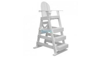 Tailwind Furniture 3-Step Lifeguard Chair | 50_quot; Seat | White | LG515W