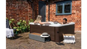 MSpa Frame Series Tribeca Inflatable Bubble Spa | Luxury Wood-Like Finish | 6-Person | F-TR063W