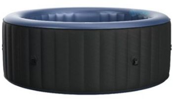 MSpa Comfort Series Bergen Inflatable Round Bubble Spa | Metallic Blue Liner | 4-Person | C-BE042 loading=