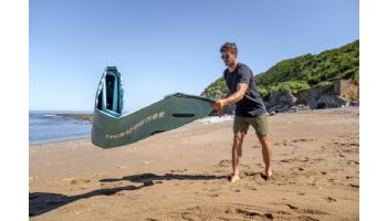 Aqua Marina All-Around iSUP | Aluminum Sports III Paddle with Safety Leash | Vapor - Aqua Splash | 10' 4" x 31" | BT-23VAP