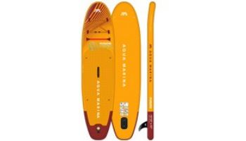 Aqua Marina All-Around iSUP | Aluminum Sports III Paddle with Safety Leash | Breeze - Silver Tree | 9' 10" x 30" | BT-23BRP