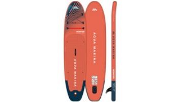 Aqua Marina All-Around iSUP | Aluminum Sports III Paddle with Safety Leash | Breeze - Silver Tree | 9' 10" x 30" | BT-23BRP