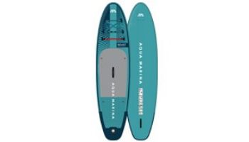 Aqua Marina All-Around Advanced iSUP | Carbon / Fiberglass Hybrid Pastel Paddle and Coil Leash | Atlas - Sky Glider | 12' x 34" | BT-23ATP