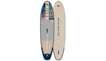 Aqua Marina All-Around Advanced iSUP | Carbon / Fiberglass Hybrid Pastel Paddle and Coil Leash | Magma - Earth Wave | 11_#39; 2_quot; x 33_quot; | BT-23MAP