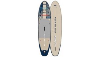 Aqua Marina All-Around Advanced iSUP | Carbon / Fiberglass Hybrid Pastel Paddle and Coil Leash | Magma - Earth Wave | 11_#39; 2_quot; x 33_quot; | BT-23MAP