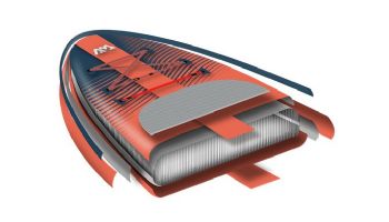 Aqua Marina All-Around Advanced iSUP | Carbon / Fiberglass Hybrid Pastel Paddle and Coil Leash | Atlas - Sky Glider | 12' x 34" | BT-23ATP