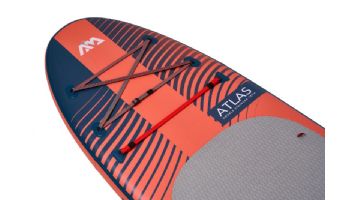 Aqua Marina All-Around Advanced iSUP | Carbon / Fiberglass Hybrid Pastel Paddle and Coil Leash | Atlas - Sky Glider | 12' x 34" | BT-23ATP