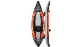 Aqua Marina Memba-390 Touring Inflatable Kayak | Paddle Set Included | 2-Person | 12' 10" x 35" | ME-390