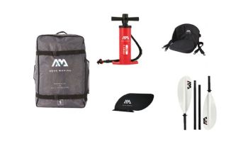 Aqua Marina Memba-330 Touring Inflatable Kayak | Paddle Included | 1-Person | 10' 10" x 35" | ME-330