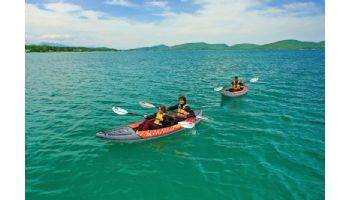 Aqua Marina Memba-330 Touring Inflatable Kayak | Paddle Included | 1-Person | 10' 10" x 35" | ME-330
