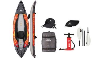 Aqua Marina Memba-330 Touring Inflatable Kayak | Paddle Included | 1-Person | 10' 10" x 35" | ME-330