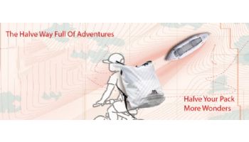 Aqua Marina Halve Ultra-Light Inflatable Packayak | Paddle Not Included | 2-Person | 13' 1" x 39" | HA-398