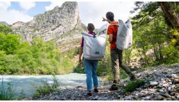 Aqua Marina Halve Ultra-Light Inflatable Packayak | Paddle Not Included | 2-Person | 13' 1" x 39" | HA-398