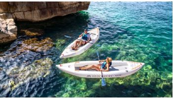 Aqua Marina Halve Ultra-Light Inflatable Packayak | Paddle Not Included | 2-Person | 13' 1" x 39" | HA-398