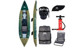 Aqua Marina Caliber Angling Inflatable Kayak | Paddle Not Included | 2-Person | 13' 1" x 39" | CA-398