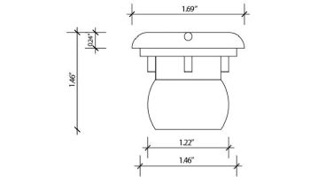 Flolux FloAir Control 1" Air Venturi Push Fit | 316L Stainless Steel| FLX008