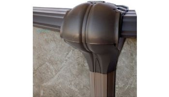 Coronado 16' x 32' Oval Above Ground Pool | Gray In-Wall Step | Basic Package 54" Wall | 190193