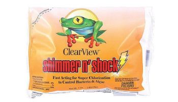 ClearView Shimmer-N Shock Granular Chlorine DiChlor | 1lb Bag 6-Pack | CVDB001-6PACK