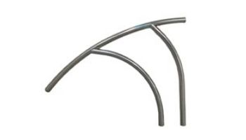 Global Pool Products Modern Coolest 3 Bend Handrail | Silver Vein | GPP-MR-HR-SV-CR