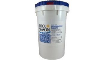 Pool Season Giant Size Chlorinating 3_quot; Tablets | 50 Lb. Bucket | 12001145