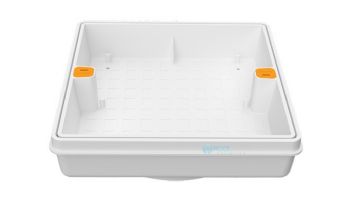 AquaStar Fill-Lid Standard Square 11'' Skimmer Cover and Frame | White | SFL11101