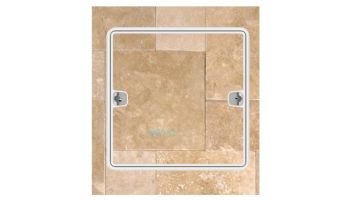 AquaStar Fill-Lid Standard Square 11'' Skimmer Cover and Frame | White | SFL11101